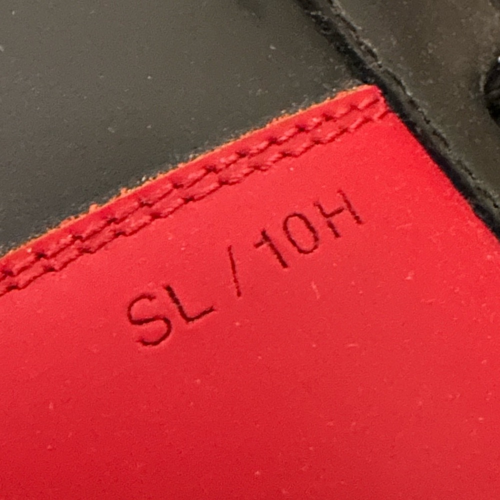 Saint Laurent SL/10H Signature Men’s Court Classic High-Top Sneakers Black-Red - Picture 6 of 12